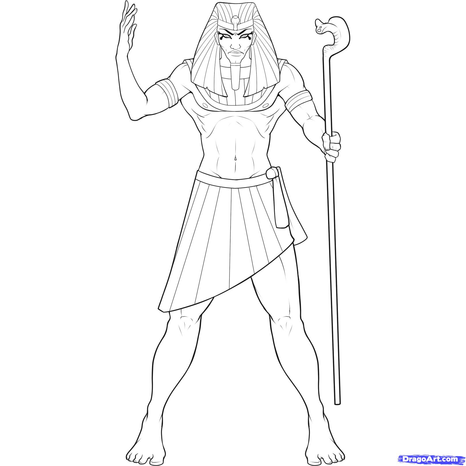 Egyptian Pharaoh Drawing at Explore collection of