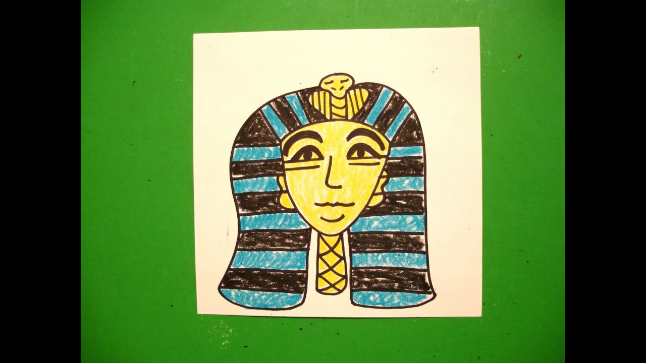 1280x720 let's draw an egyptian pharaoh! - Egyptian Pharaoh Drawing