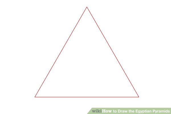 600x400 How To Draw The Egyptian Pyramids Steps - Egyptian Pyramids Drawing