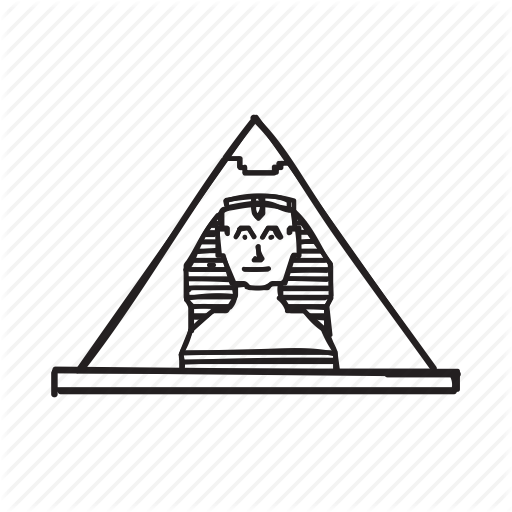 512x512 Alexandria, Egypt, Egyptian, Pyramid, Rome Wonders, Wonders - Egyptian Pyramids Drawing