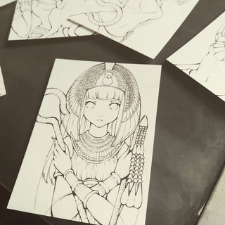 320x320 A Egyptian Queen Added To Yesterday's Card Making D I'm So Happy - Egyptian Queen Drawing