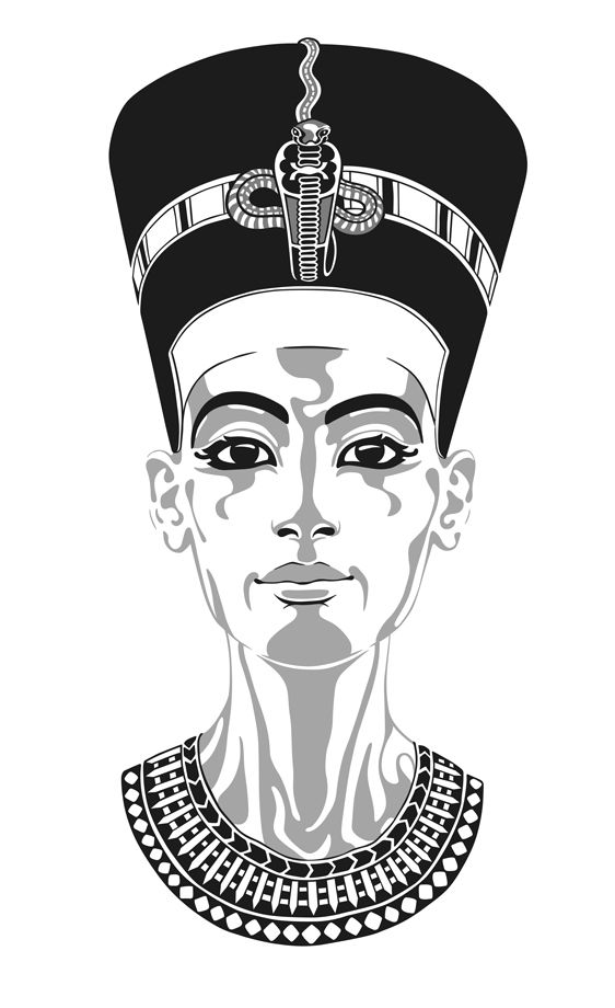 Egyptian queen ai Royalty Free Stock SVG Vector