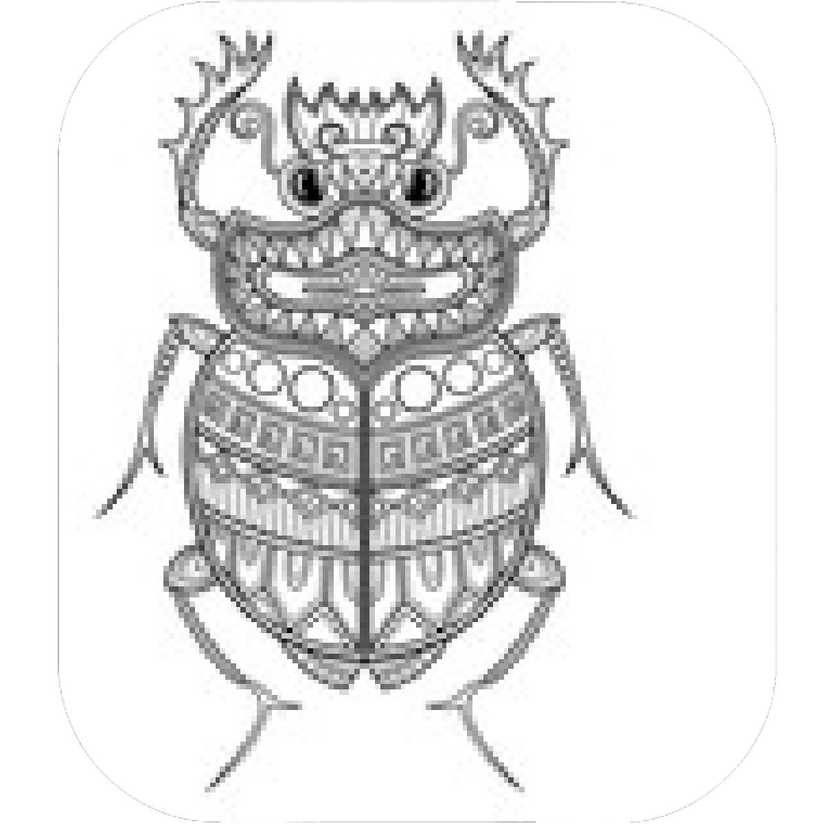 1200x1200 Designs Mein Mousepad Design Mousepad Selbst Designen - Egyptian Scarab Beetle Drawing