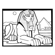 230x230 Top Ancient Egypt Coloring Pages For Toddlers Homeschool - Egyptian Sphinx Drawing