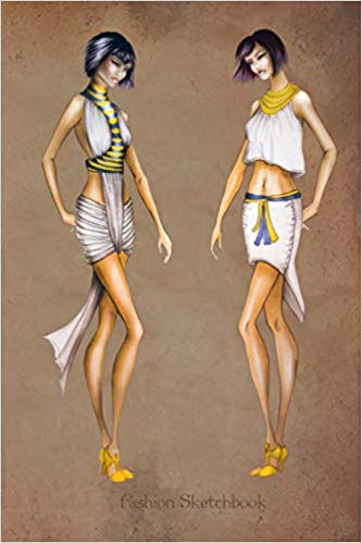 333x499 buy fashion sketchbook fashion illustration egyptian style - Egyptian Style Drawing
