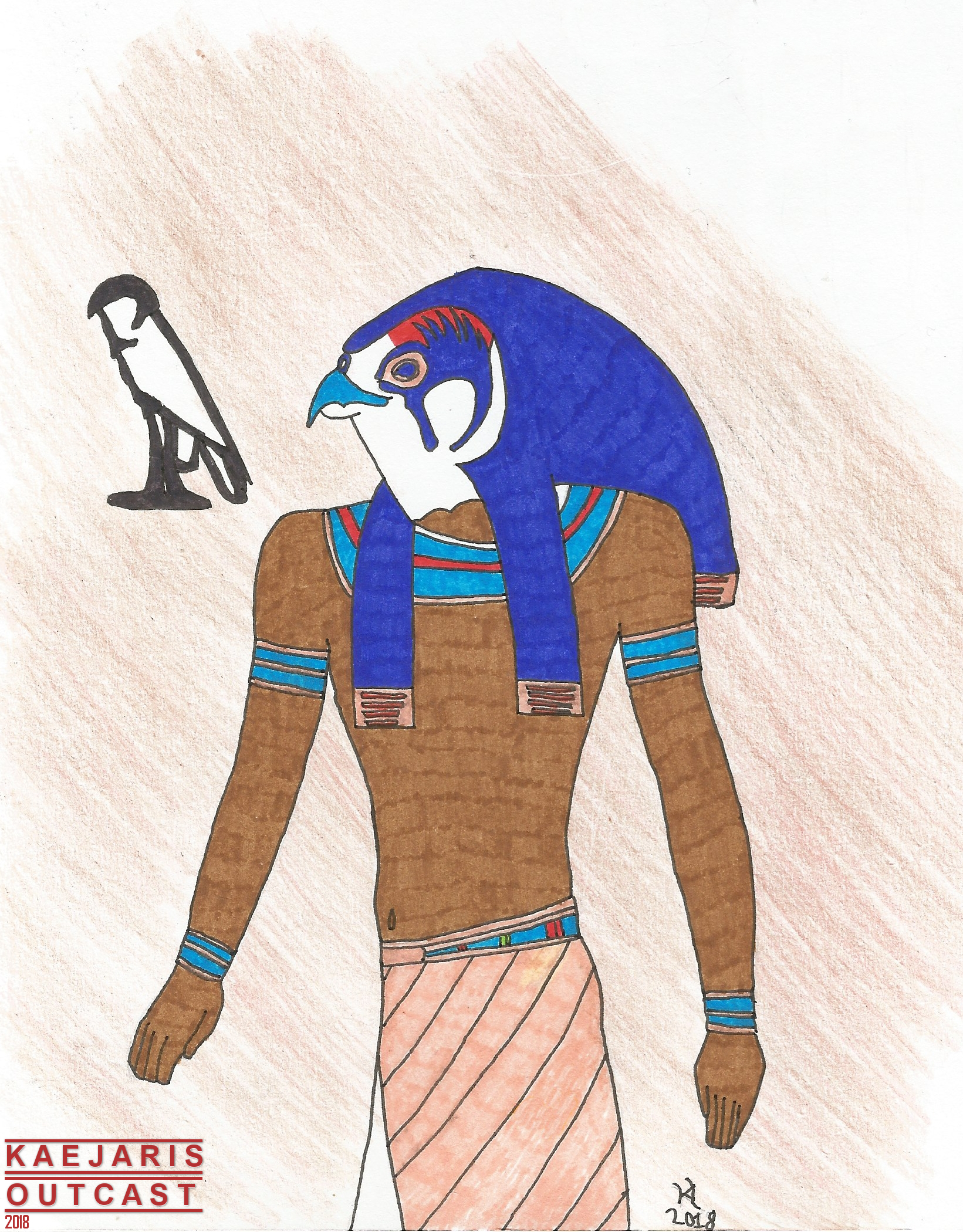 1641x2100 egyptian style weasyl - Egyptian Style Drawing