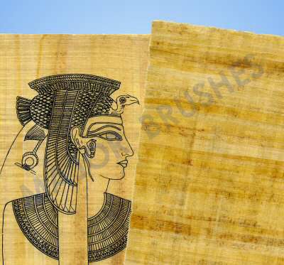 400x373 pre drawn egyptian style drawings on genuine papyrus paper - Egyptian Style Drawing