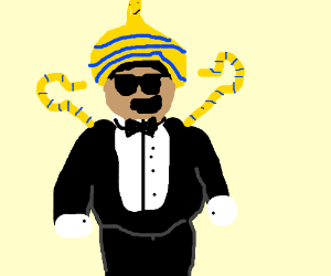 300x250 Psy In Tuxedo Oppa The Egyptian Style Drawing - Egyptian Style Drawing