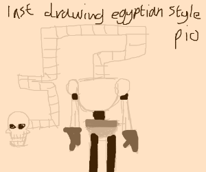 300x250 Your Last Drawing, Ancient Egyptian Style Pio - Egyptian Style Drawing