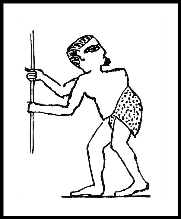 600x726 pott's disease in egyptian tomb drawing framed print - Egyptian Tomb Drawing