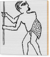 163x186 pott's disease in egyptian tomb drawing wood print - Egyptian Tomb Drawing