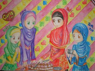 320x240 Sorry For The Late Eid Drawing I Was Busy These Days - Eid Drawing