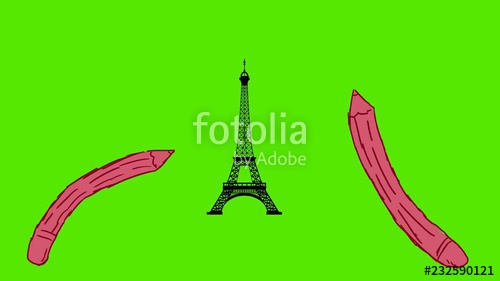 500x281 Eiffel Tower - Eiffel Tower 2d Drawing