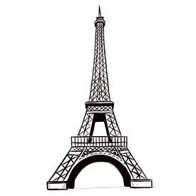 275x275 draw the eiffel tower home decor eiffel tower drawing easy - Eiffel Tower Black And White Drawing