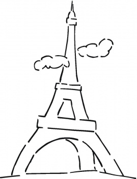 269x350 Eiffel Tower Cartoons - Eiffel Tower Cartoon Drawing