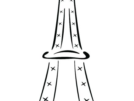 440x330 eiffel tower located in paris coloring - Eiffel Tower Cartoon Drawing