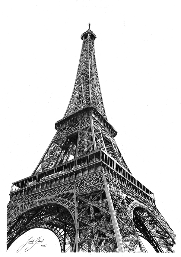 600x849 Eiffel Tower Pic Drawing Drawing Skill - Eiffel Tower Drawing