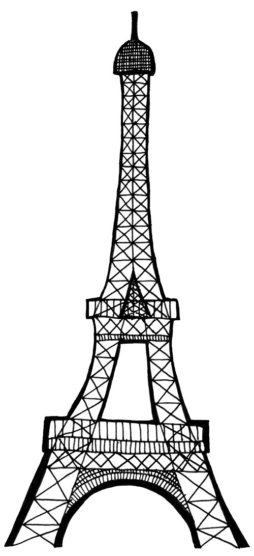 500x1092 Eiffel Tower Drawing Archives - Eiffel Tower Drawing