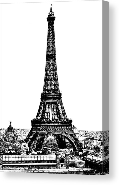 478x740 Eiffel Tower Drawing Century Canvas Print Canvas Art - Eiffel Tower Drawing