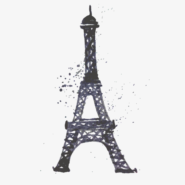 650x651 drawing black eiffel tower, watercolor, black, eiffel tower png - Eiffel Tower Drawing Black And White
