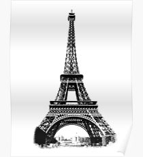 210x230 Eiffel Tower Drawing Posters Redbubble - Eiffel Tower Drawing Black And White