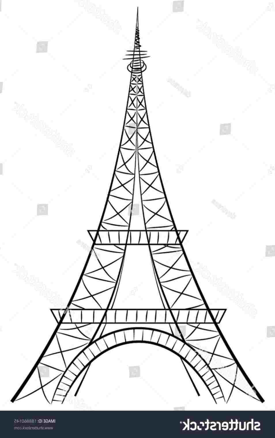 954x1517 Black And White Shopatclothrhshopatclothcom Eiffel Simple Eiffel - Eiffel Tower Drawing Black And White