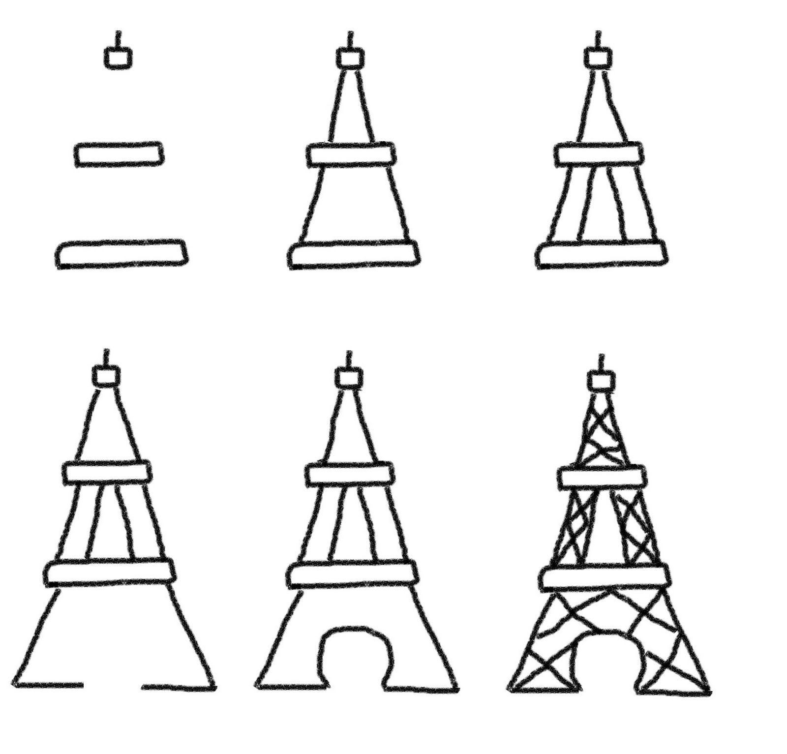 1600x1533 how to draw the eiffel tower easy with how to draw the eiffel - Eiffel Tower Drawing Easy