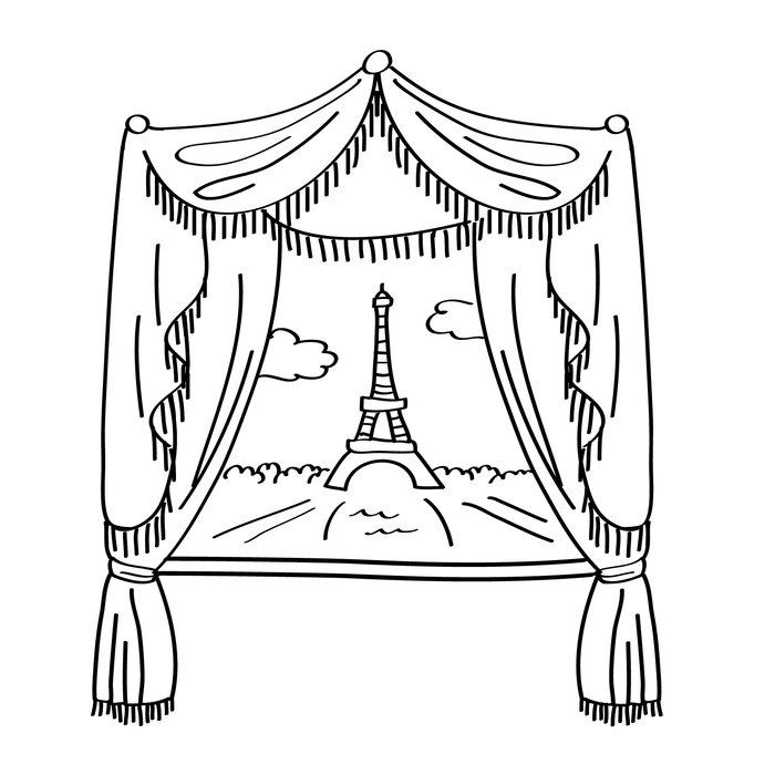 700x700 Paris Eiffel Tower Drawing Easy - Eiffel Tower Drawing Easy