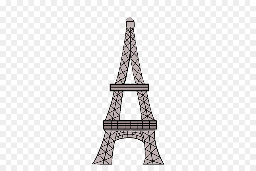 900x600 Drawing, Sketch, Painting, Transparent Png Image Clipart Free - Eiffel Tower Drawing Easy
