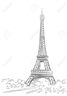 236x337 eiffel tower coloring pages eiffel tower coloring printable - Eiffel Tower Drawing For Kids