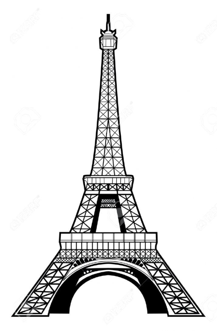 Eiffel Tower Drawing For Kids at PaintingValley.com | Explore ...