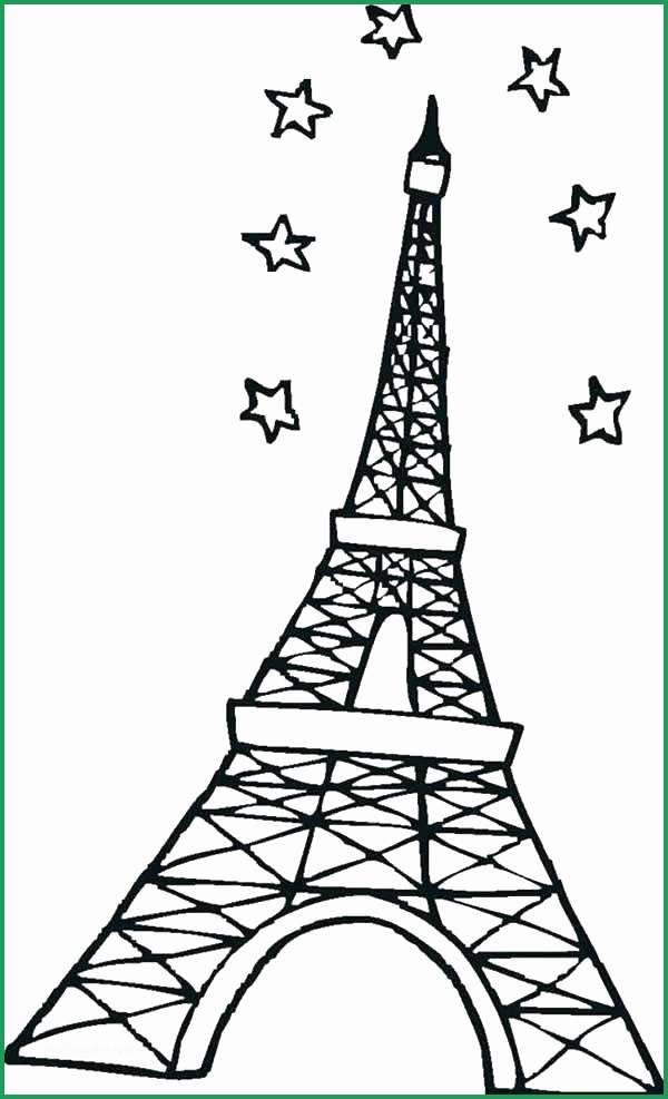 600x987 Paris Coloring Pages For Kids Great Elegant Collection Paris - Eiffel Tower Drawing For Kids