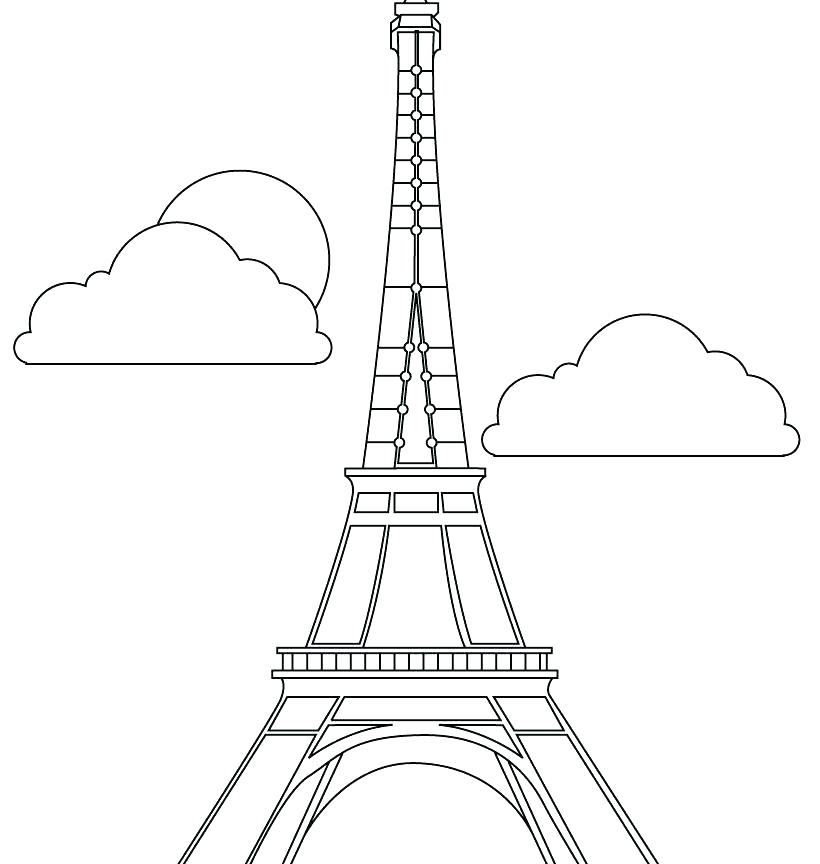 Eiffel Tower Drawing For Kids at PaintingValley.com | Explore ...