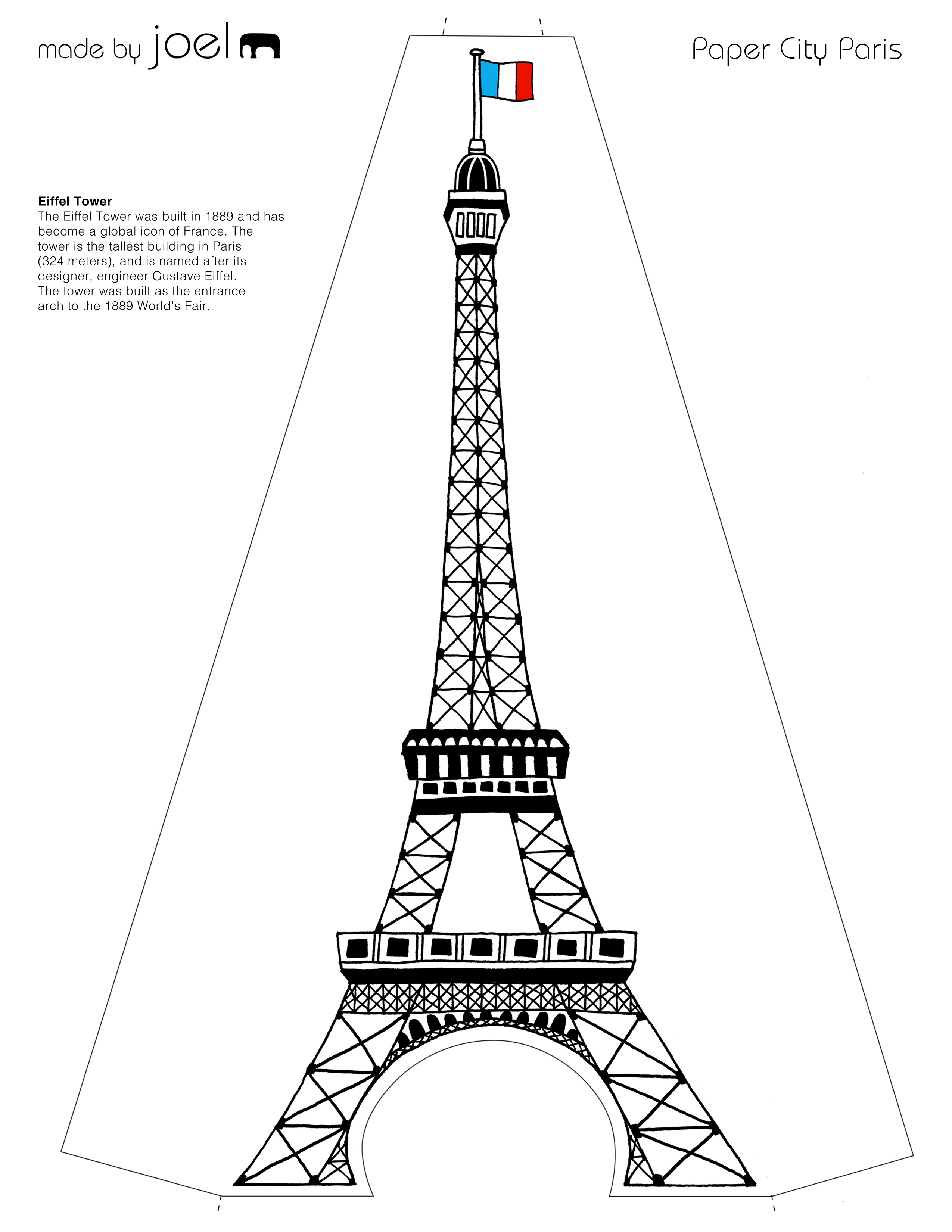 2550x3300 eiffel tower outline printable eiffel tower drawing outline - Eiffel Tower Drawing Outline