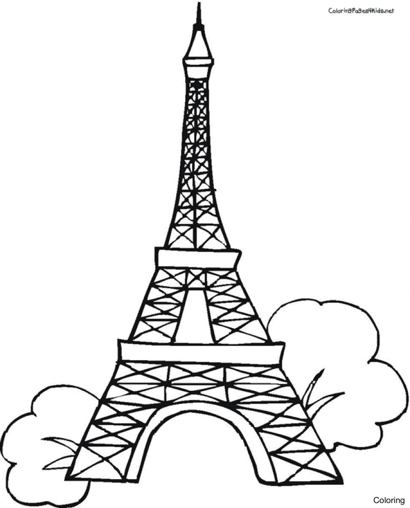 Eiffel Tower Drawing Outline at PaintingValley.com | Explore collection ...