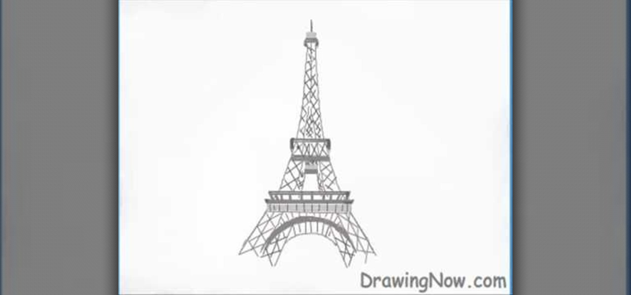 1280x600 How To Draw The Eiffel Tower Drawing Illustration Wonderhowto - Eiffel Tower Drawing Pictures