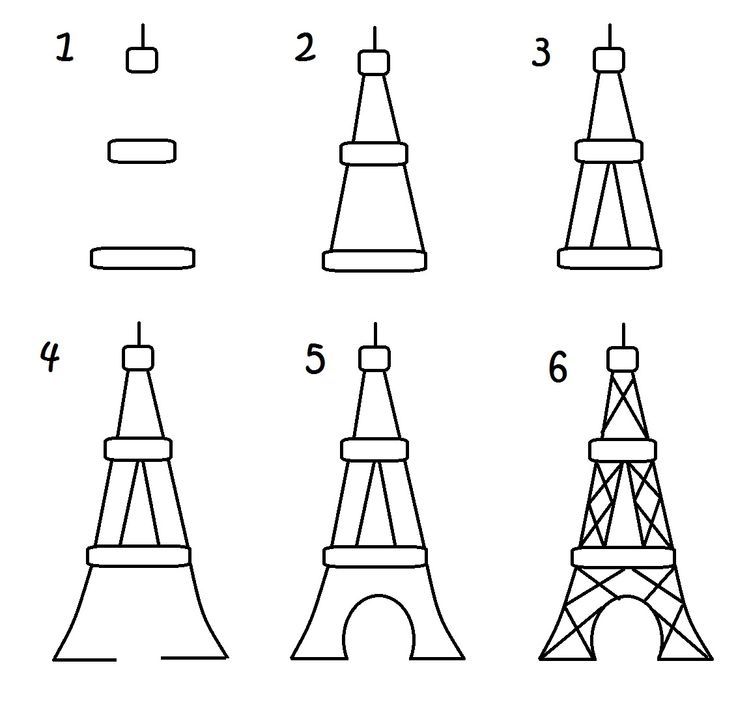 736x713 How To Draw The Eiffel Tower! Christmas Draw - Eiffel Tower Drawing Step By Step