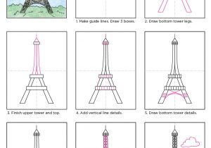 300x210 Easy Simple Eiffel Tower Drawing - Eiffel Tower Drawing Step By Step