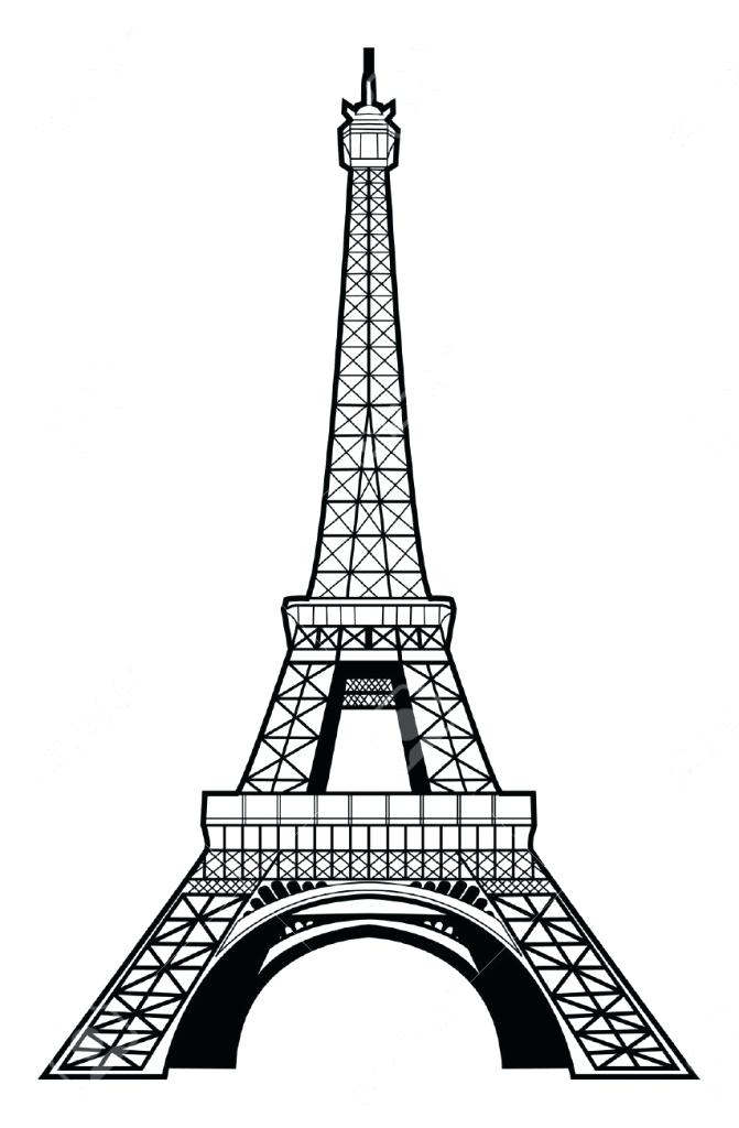 Eiffel Tower Drawing Step By Step at PaintingValley.com | Explore ...