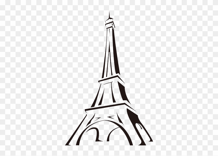 840x601 Eiffel Tower Cartoon Drawing Clip Art - Eiffel Tower Drawing Step By Step