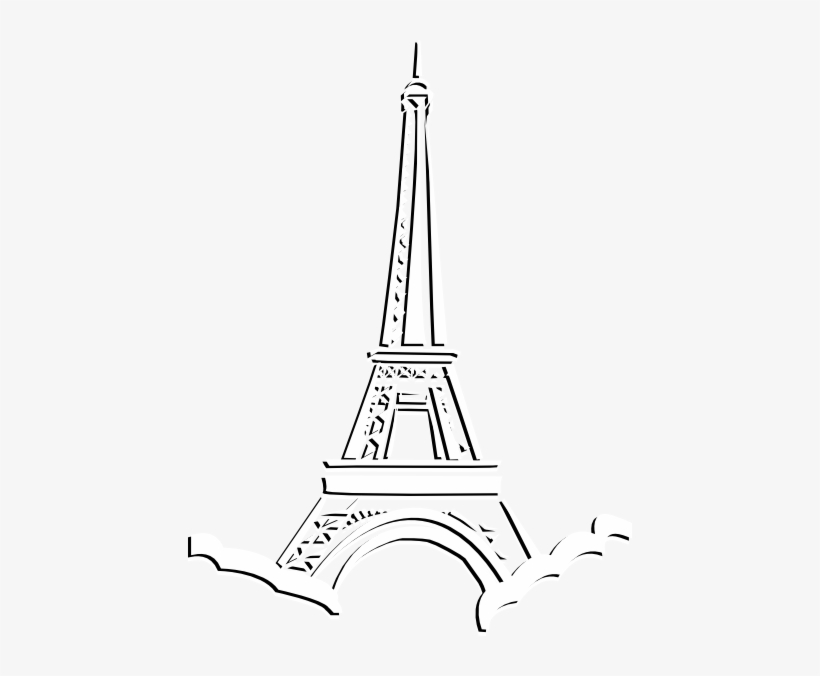 820x676 Eiffel Tower Drawing Step - Eiffel Tower Drawing Step By Step