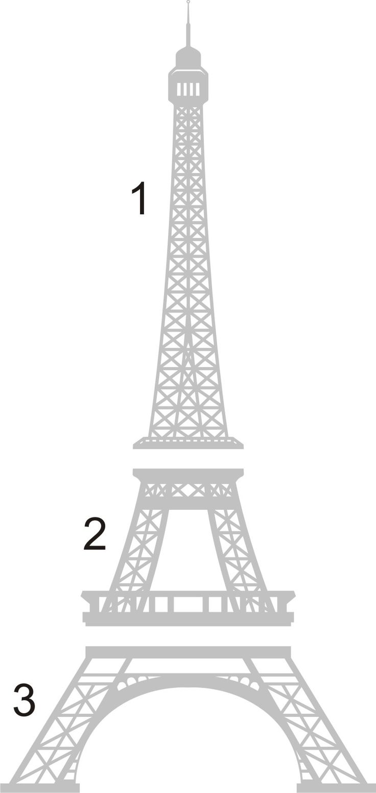736x1551 Eiffel Tower Drawing Step - Eiffel Tower Drawing Steps