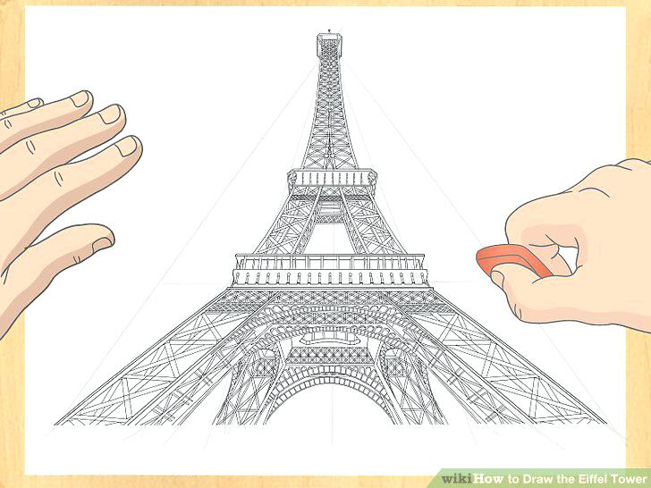 728x546 how to draw the eiffel tower tower easy drawing eiffel tower paris - Eiffel Tower Drawing Tumblr