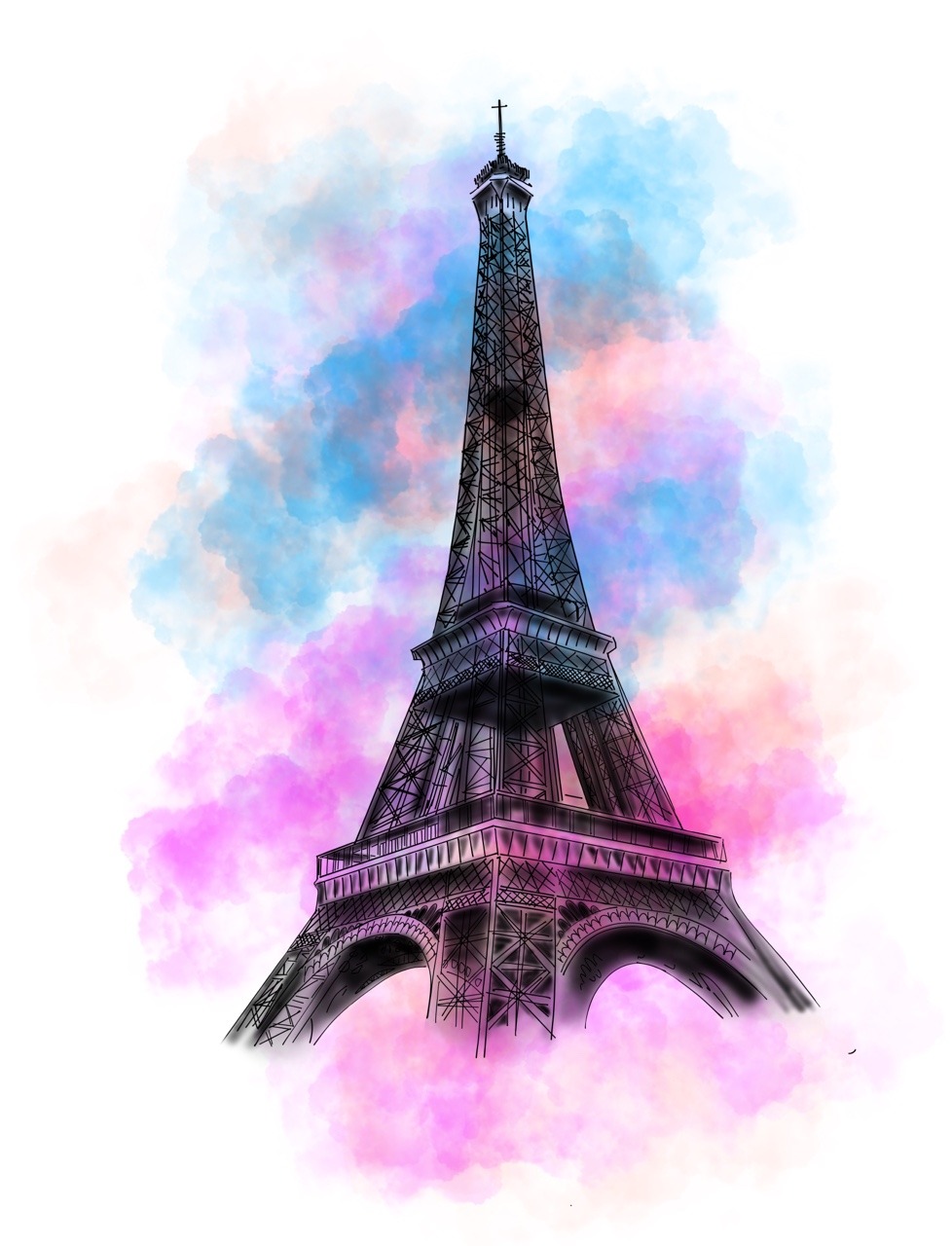 978x1280 Lowlander - Eiffel Tower Drawing Tumblr