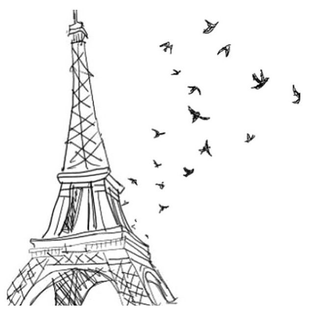 640x633 Paris Drawing Drawing Drawings Paris Drawing - Eiffel Tower Drawing Tumblr