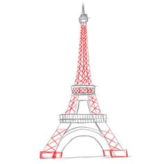 236x236 Drawn Eiffel Tower - Eiffel Tower Drawing Tumblr