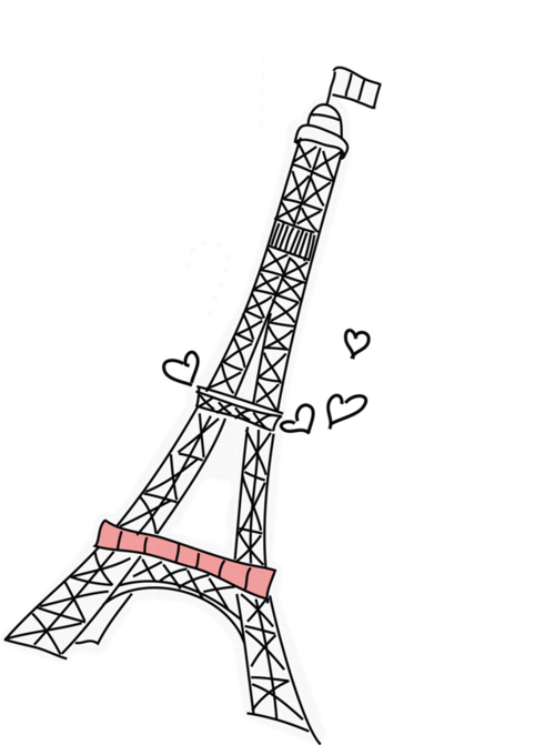 500x671 Eiffel Tower Uploaded - Eiffel Tower Drawing Tumblr
