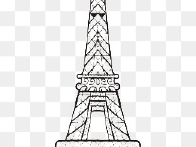 640x480 Drawn Eiffel Tower Line - Eiffel Tower Line Drawing