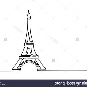 300x300 Photostock Vector Eiffel Tower Icon Vector Isolated On White - Eiffel Tower Line Drawing