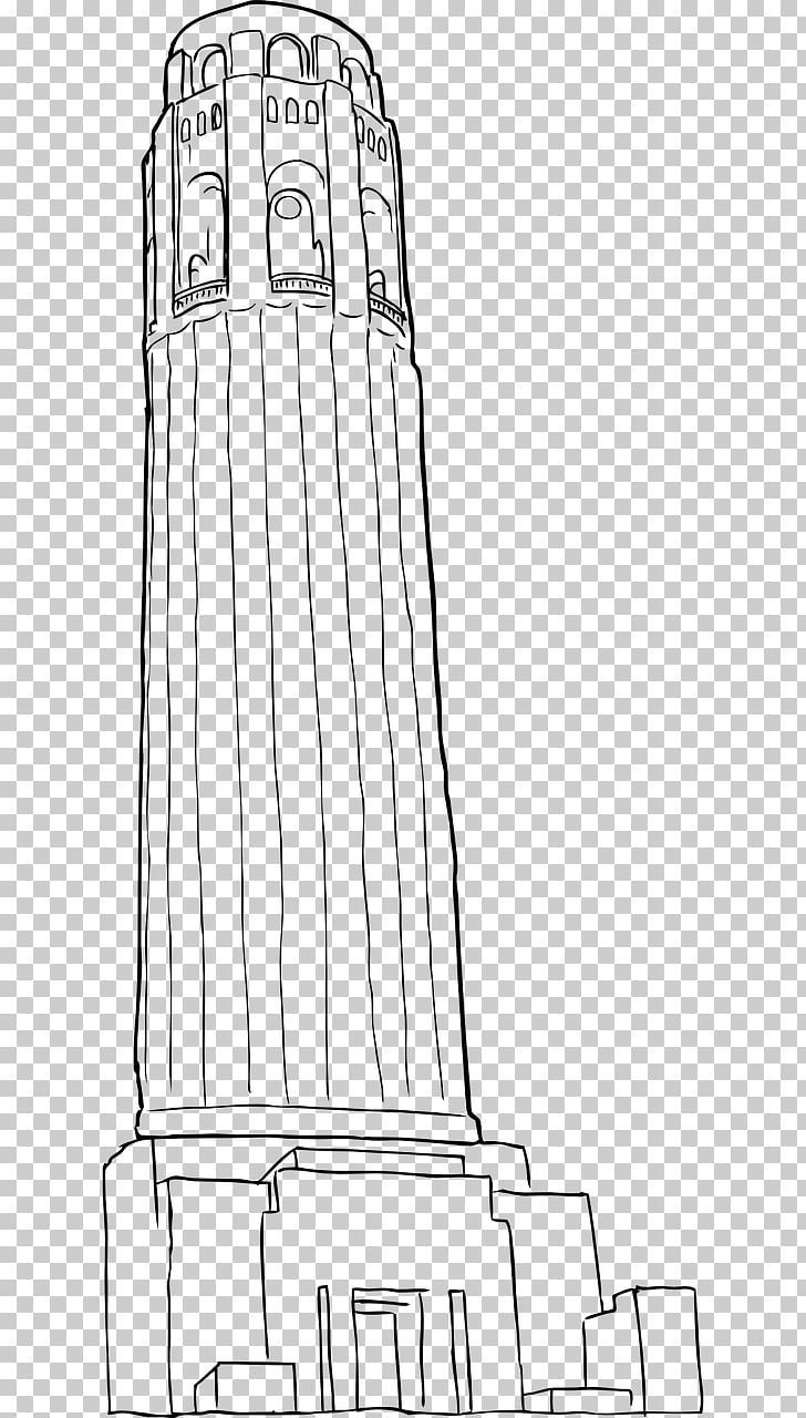 728x1280 coit tower willis tower line art drawing, eiffel tower png clipart - Eiffel Tower Line Drawing